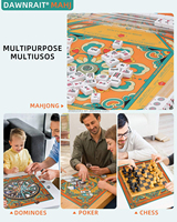 Tapis de Mahjong Style Moderne pour Usine 800x800mm en Néoprène Durable Portable Écologique pour 4 Joueurs Utilisation Domestique Jeux d'Échecs et de Cartes