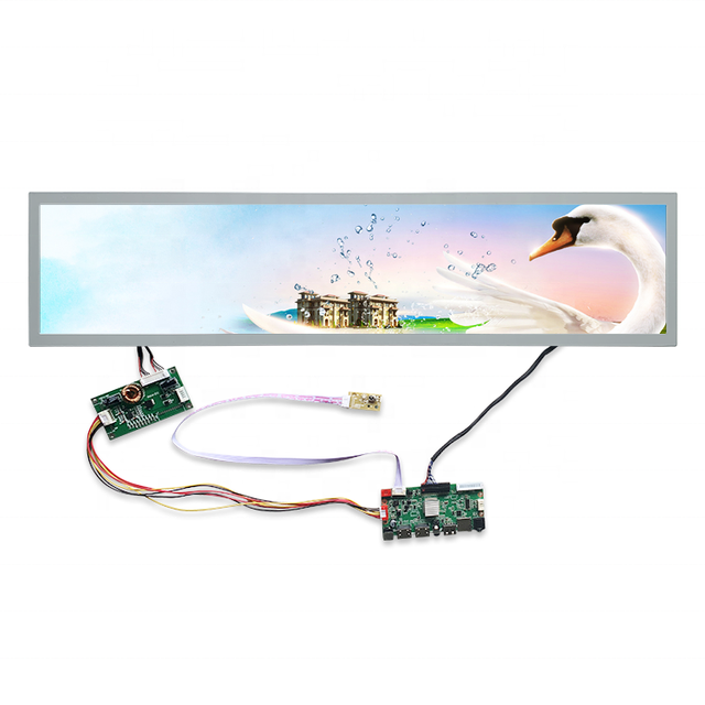 1366*256 28 Inch Lcd Industrial Bar 19/21/24/28//29/36 Inch High Brightness Advertising Tft Display Car Panel Bus Screen Module