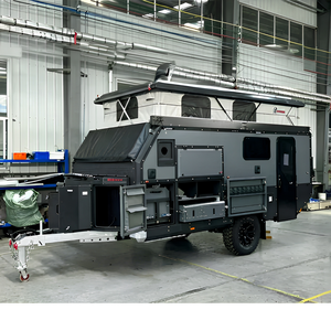 Rimorchi da Campeggio Australiani 4x4 a Singolo Asse da 16 Piedi per 2 Persone, con Bagno Interno e Telaio <span class=keywords><strong>in</strong></span> Alluminio - Product Image 1