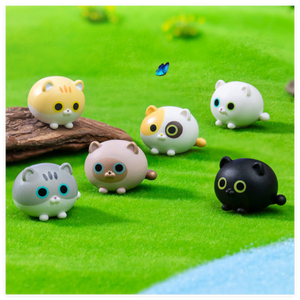 Venta al por mayor <span class=keywords><strong>3D</strong></span> miniatura pequeño lindo animal gato niños hermosa resina dibujos animados estatuilla pequeño personalizar arte juguete coleccionable fabricación - Product Image 5