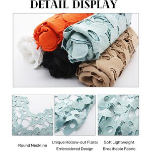 FOXA Hollow Out Floral Lace Crop Top Women Sleeveless Breathable Knit Vest Coverup Y2K Style Short Length - Product Image 6