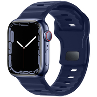 Tali jam silikon olahraga, ukuran lebar 25mm untuk jam tangan Apple Ultra 49mm