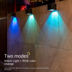 Lámpara Solar LED Cuadrada para Pared Exterior, Impermeable IP65, para Jardín, Patio, Paisaje, con Control Remoto - Product Image 4