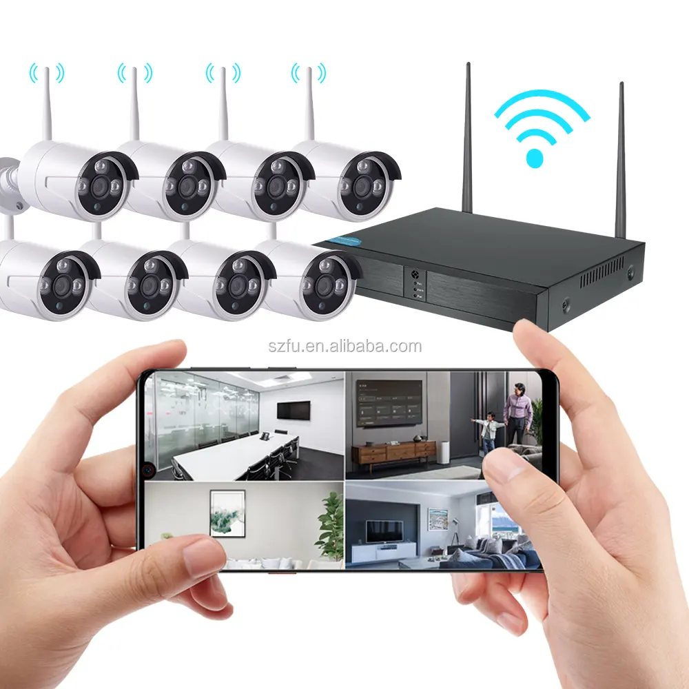 Hersteller 8 oder 4 drahtlose cctv security system cctv kit 8 oder 4 ip kamera wifi cctv kamera