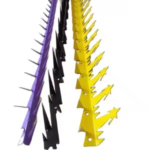 Factory sharp Tooth <strong>Metal</strong> <strong>Fence</strong> <strong>Spikes</strong> Black Color Pvc Coated Anti Climb Wall <strong>Spike</strong> <strong>for</strong> Rat - Product Image 3