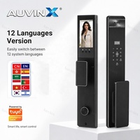 Cerradura Inteligente Auvinx para Puerta, Cerradura Digital con Cámara, Huella Dactilar, Contraseña, Tuya WIFI