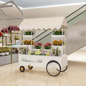 중국산 맞춤형 모던 메탈 및 아크릴 캔디 플라워 디스플레이 카트 (웨딩 장식 및 소품용) - Product Image 3