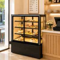 Refroidisseur de vitrine d'affichage de gâteau de refroidissement haute efficacité de conception verticale de luxe à base de