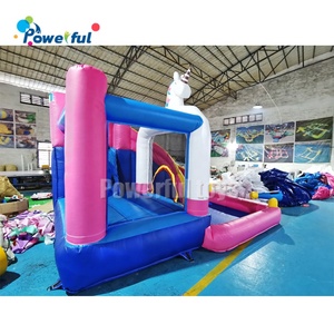 Mini château gonflable de <span class=keywords><strong>licorne</strong></span> avec glissière, personnalisé, protection d'eau, pour enfants - Product Image 5