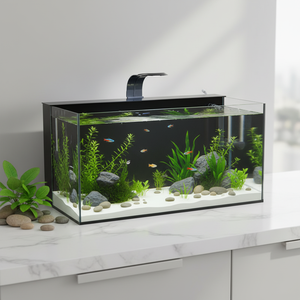 <span class=keywords><strong>Acquario</strong></span> Rettangolare di Alta Qualità Ecologico da 120L con Lampada LED, in Vetro, Lussuoso, Automatico, Smart per <span class=keywords><strong>Arredamento</strong></span> Casa - Product Image 2
