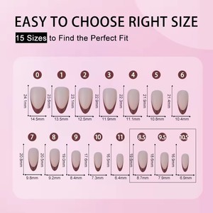 <span class=keywords><strong>Uñas</strong></span> Acrílicas <span class=keywords><strong>Francesas</strong></span> Cuadradas Tipo Ataúd OEM ODM, 150 Uds./Bolsa, Cobertura Completa PMMA, Sin Rastro, <span class=keywords><strong>Uñas</strong></span> Postizas a Presión, Venta al por Mayor para Salones de Belleza, Pre-diseñadas - Product Image 5