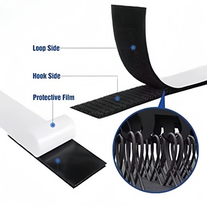 Custom Length & Width 38mm Velcroes Roll Strong Self-<b>Adhesive</b> <b>Hook</b> and Loop Sticky Back Tape - Product Image 1
