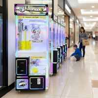 Nouvelle machine à griffes Parent-Enfant à double console avec lecteur de cartes pour la vente de jouets, pour un commerce autonome à rendement élevé dans les centres commerciaux