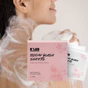 Nieuwe Aanwinsten Natuurlijke Douchegel <span class=keywords><strong>Bulk</strong></span> voor Douchegelvellen Reisformaat Oplosbare Draagbare Zeep Papieren Vellen voor Douchetabletten - Product Image 1