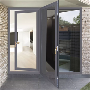 <span class=keywords><strong>Porte</strong></span> française moderne en aluminium à double vitrage, étanche, pour villa, cuisine, hôtel de luxe, jardin, véranda, entrée - Product Image 2
