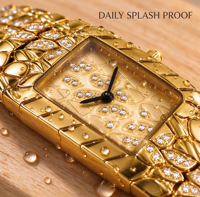Montre à quartz carrée BELBI pour femme, bracelet en alliage, verre minéral, résistance à l'eau 3 ATM, fermoir bijou, montre tendance