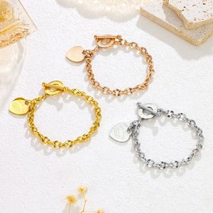 Bracelet <span class=keywords><strong>de</strong></span> <span class=keywords><strong>couple</strong></span> en émail bleu en forme <span class=keywords><strong>de</strong></span> pêche avec pendentif anglais en forme <span class=keywords><strong>de</strong></span> cœur, haute qualité, par T Home, créateur <span class=keywords><strong>de</strong></span> mode - Product Image 2