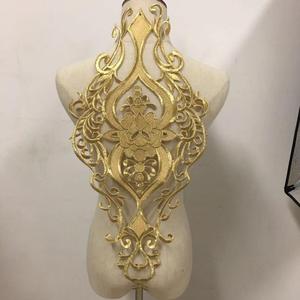 3d Vintage Ricamato Applique Oro Patch di <span class=keywords><strong>Abbigliamento</strong></span> Craft Motif - Product Image 1