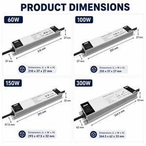 Variateur DALI PE-IL60DV24 <span class=keywords><strong>CV</strong></span> 60W IP42, pilote LED dimmable DALI pour bandes LED, système de contrôle d'éclairage sans scintillement - Product Image 6