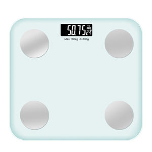 Báscula de grasa corporal de alta calidad con diseño de vidrio de baño de pesaje IMC inteligente digital y función WiFi-Venta al por mayor - Product Image 4