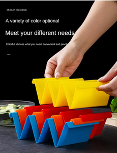 6 pz Set colorato ondulato può contenere 3 o 2 Tacos vassoio Tortilla rotolo porta cibo porta Taco stand piatto Taco - Product Image 6