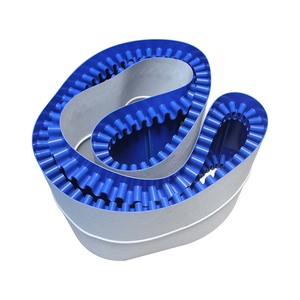 Tùy chỉnh màu xanh sidewall Cleat Chevron cạnh phẳng băng tải <span class=keywords><strong>PVC</strong></span> - Product Image 6