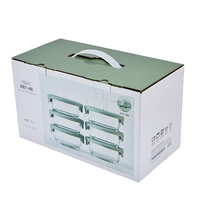 Boîte en carton ondulé biodégradable personnalisée en gros pour ustensiles de cuisine Emballage de nouvelle arrivée avec poignée portable
