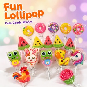 Piruletas con Forma de <span class=keywords><strong>Donut</strong></span> y Globo Ocular, Mezcladas con Caramelos Duros con Sabor a Frutas para San Valentín, Halloween y Decoración de Fiestas de Cumpleaños - Product Image 2