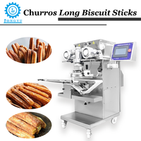 Machine automatique LongYu haute vitesse pour la fabrication de churros, biscuits longs et bâtonnets en spirale (20-80 pièces/min) – Idéale pour les snacks de restaurant fourrés à la farine
