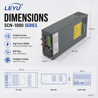 Alimentation à découpage SCN-1000 1000W 24V 40A à sortie unique, convertisseur CA/CC avec fonction parallèle, SMPS industriel avec filtre EMI