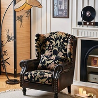 Fauteuil individuel de style vintage français, fabriqué sur mesure à Foshan ; Meubles vintage américains pour salon et chambre à coucher