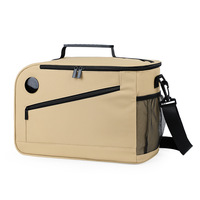 Bolsa Térmica para Almuerzo de Gran Capacidad, de Nailon con Cierre y Tela Oxford, para Coche, Aislada, para Picnic al Aire Libre