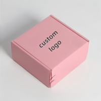 Personnalisable haut de gamme rose ondulé avion tirette boîtes étanche réutilisable gaufrage éponge expédition sécurisée cadeau