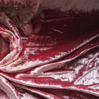 Tissu en velours brûlé mélangé de soie et de viscose