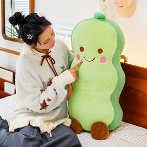 Linda Sebze Yastık Fasulye Bebek Özelleştirilmiş Peluş Oyuncak PP Pamuk Dolgulu Hayvan Bebek Noel Çocuk Oyuncağı - Product Image 3