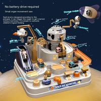 Jouet miniature de monde d'aventure spatiale, échelle HO 1:12, wagon de train à roues en plastique, transporteur scientifique 40' 36' 51'