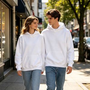 Wholesale Custom Sublimated <b>Hoodie</b> Logo Sublimation Blank <b>White</b> Polyester Hoodies for Unisex - Product Image 3
