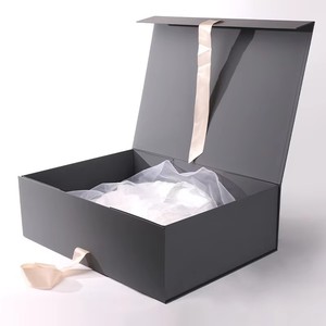 Customized Luxury Printed Large Foldable Magnetic Rigid Paper Packaging <b>Gift</b> Box for Luxury Garment and Wedding Dress - Product Image 3
