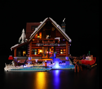 Lumibricks L9090 Nordic Aurora-visualisation cabines briques 2425 pièces bricolage assemblage vue sur la rue blocs de construction avec lumière