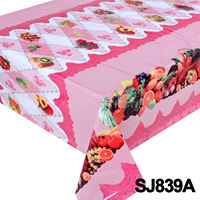 Nappe de table personnalisée à motif de fruits, tissu coloré, protection en PVC, rouleaux de nappe en plastique pour les fêtes sur la plage