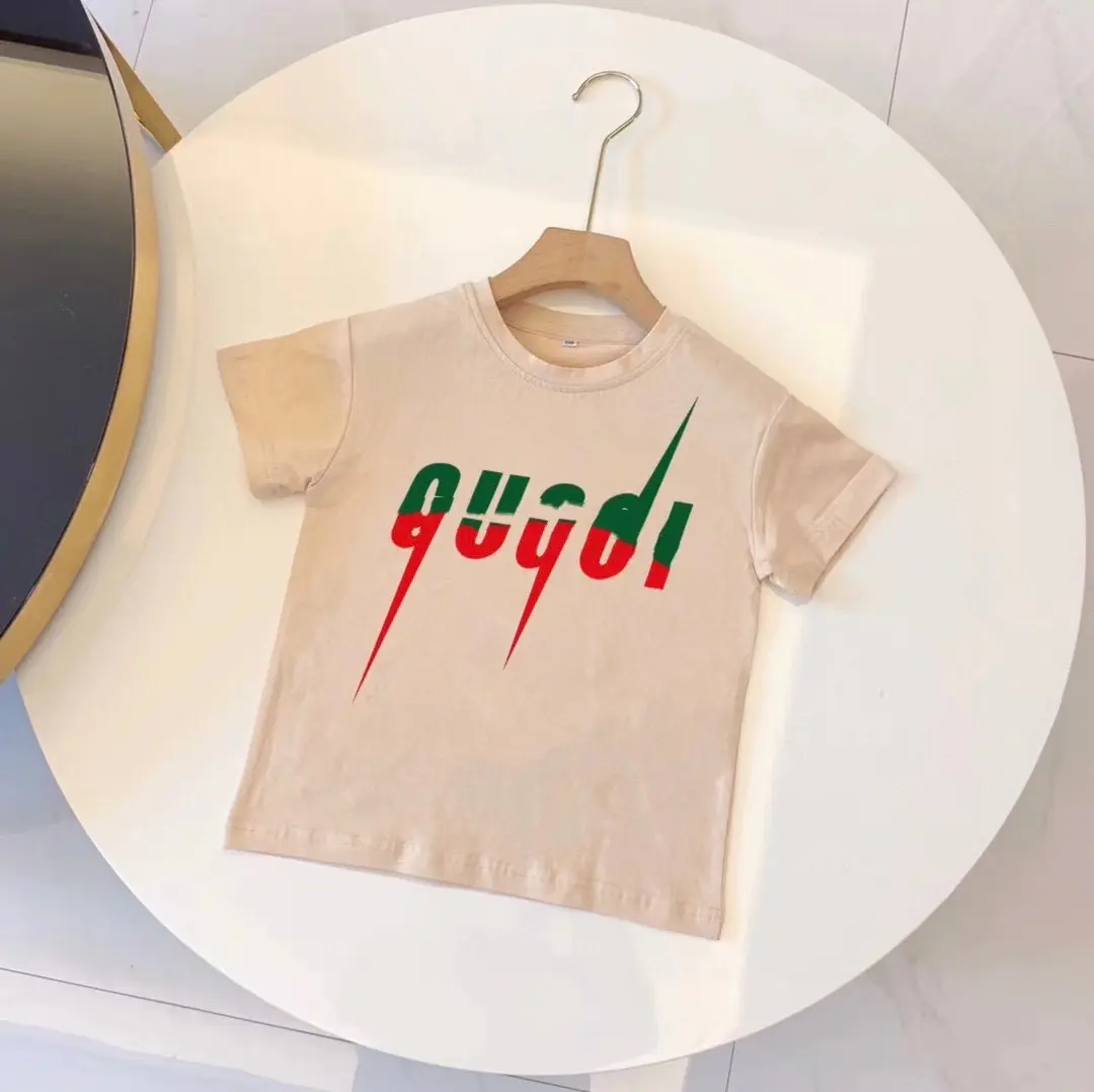 Großhandel Baumwolle Kurzarm Kinder Designer T-Shirt für Jungen und Mädchen in Multi color G.