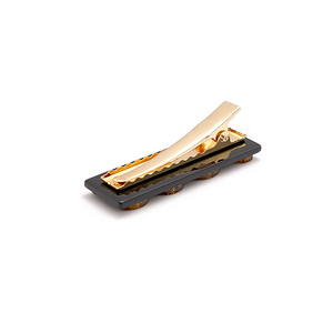 Barrette à cheveux unisexe en acétate sur le thème 2024, 5 cm, avec paillettes dorées, design numérique, accessoires de cheveux élégants, logo personnalisé pour le Nouvel An - Product Image 3