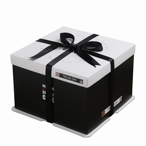 Schleifenband zum Tragen von Kuchenboxen <span class=keywords><strong>8</strong></span> Zoll Luxuriöse Handgefertigte Hochzeitstortenbox Geburtstagstortenboxen - Product Image 6