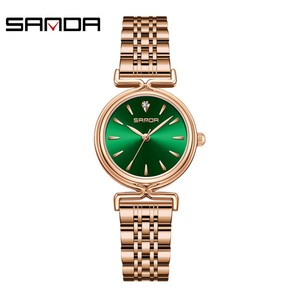 Montre à quartz vintage Sanda 1124 pour femme, avec échelle minimaliste, étanche, légère, de luxe, pour femmes d'affaires - Product Image 1