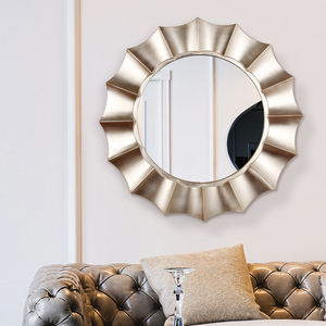 <span class=keywords><strong>Grand</strong></span> <span class=keywords><strong>miroir</strong></span> décoratif <span class=keywords><strong>vintage</strong></span>, décoration murale, <span class=keywords><strong>miroir</strong></span> <span class=keywords><strong>rond</strong></span> orné, <span class=keywords><strong>miroir</strong></span> d'appoint - Product Image 3