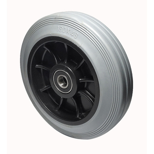 7 "رمادي مطاط أمتعة المطار ، عجلة Castor TPR Wheels ، عربة ترولي يدوية للمطار - Product Image 5