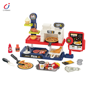 Juego de Pizza de Plástico Chengji, Juguete de Comida Simulada, Juego de Cocina con Iluminación, Accesorios de Juego para Niños - Product Image 1