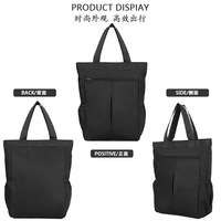 Grand sac fourre-tout pour hommes 2025 – Sacs à main vintage de luxe pour homme, style japonais et coréen, sacoche noire