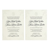 Carte de vœux de luxe personnalisée avec impression sérigraphique et gaufrage, papier d'art et papier couché, logo personnalisé pour la promotion de l'entreprise