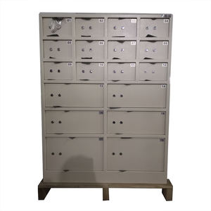 <span class=keywords><strong>Caja</strong></span> <span class=keywords><strong>fuerte</strong></span> de acero inoxidable de 18 puertas, casillero para banco y vestíbulo de hotel, precio al por mayor - Product Image 1